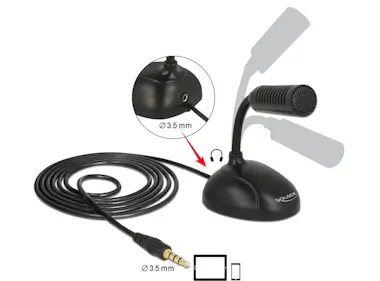Delock DeLOCK 65872 micrófono Mobile phone/smartphone mic Delock DeLOCK 65872 micrófono Mobile phone/smartphone mic
