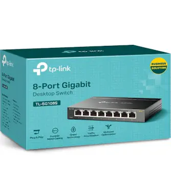TP-Link TP-LINK TL-SG108S switch No administrado L2 Gigabi TP-Link TP-LINK TL-SG108S switch No administrado L2 Gigabi