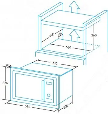 Edesa Edesa EMW-2020-IG X Integrado Microondas con grill Edesa Edesa EMW-2020-IG X Integrado Microondas con grill