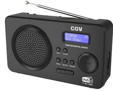 Generica CGV DR5+ radio Personal Analógico y digital Negro Generica CGV DR5+ radio Personal Analógico y digital Negro