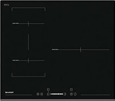 Sharp Sharp KH-6I31BS00 hobs Negro Mesa Con placa de ind Sharp Sharp KH-6I31BS00 hobs Negro Mesa Con placa de ind