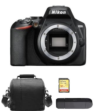 Nikon NIKON D3500 Cuerpo Negro + Tarjeta SD de 32 GB + B Nikon NIKON D3500 Cuerpo Negro + Tarjeta SD de 32 GB + B