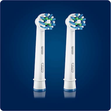 Oral-B Oral-B Cross Action 2p 2 pieza(s) Azul, Blanco Oral-B Oral-B Cross Action 2p 2 pieza(s) Azul, Blanco