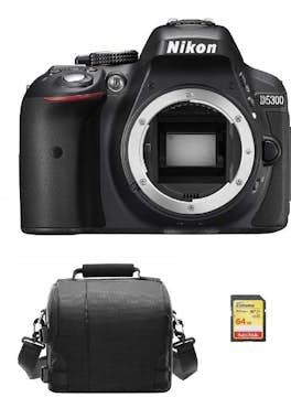Nikon NIKON D5300 Cuerpo Negro + Tarjeta SD de 64 GB + B Nikon NIKON D5300 Cuerpo Negro + Tarjeta SD de 64 GB + B