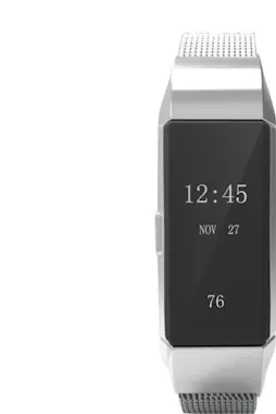 Fierro Correa de acero para Fitbit charge 2 plateada Fierro Correa de acero para Fitbit charge 2 plateada