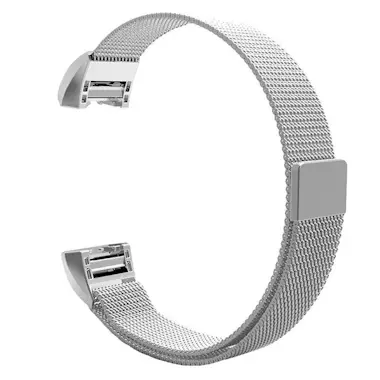 Fierro Correa de acero para Fitbit charge 2 plateada Fierro Correa de acero para Fitbit charge 2 plateada