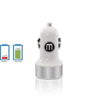 Imperii Electronics Cargador de coche Quick charge blanco Imperii Electronics Cargador de coche Quick charge blanco