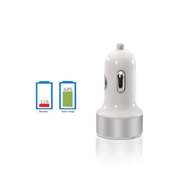 Imperii Electronics Cargador de coche Quick charge blanco Imperii Electronics Cargador de coche Quick charge blanco