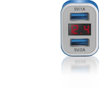 Imperii Electronics Comprobador bateria Coche con 2 Salidas USB Azul Imperii Electronics Comprobador bateria Coche con 2 Salidas USB Azul