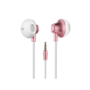 Imperii Electronics Auriculares metalizados con Microfono rosa oro Imperii Electronics Auriculares metalizados con Microfono rosa oro