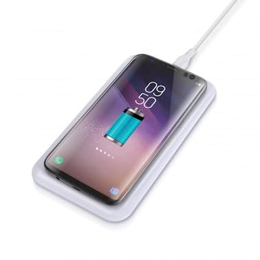 Imperii Electronics Cargador inalambrico rectangular Universal blanco Imperii Electronics Cargador inalambrico rectangular Universal blanco