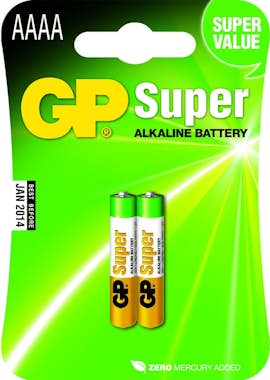 GP Batteries GP Batteries Super Alkaline AAAA Batería de un sol GP Batteries GP Batteries Super Alkaline AAAA Batería de un sol
