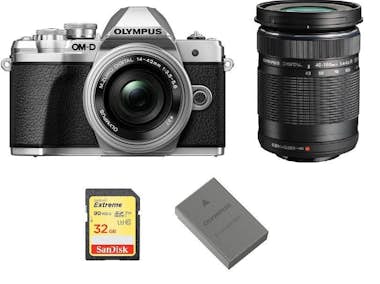 Olympus OLYMPUS E-M10 II Plata TWIN KIT 14-42mm F3.5-5.6 E Olympus OLYMPUS E-M10 II Plata TWIN KIT 14-42mm F3.5-5.6 E