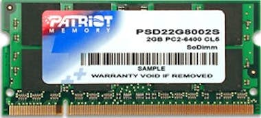 Patriot Memory Patriot Memory DDR2 2GB CL5 PC2-6400 (800MHz) SODI Patriot Memory Patriot Memory DDR2 2GB CL5 PC2-6400 (800MHz) SODI