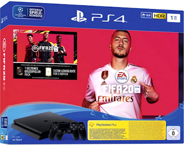 Sony PS4 Slim 1TB + 2 Mandos Dual Shock + FIFA 20 Sony PS4 Slim 1TB + 2 Mandos Dual Shock + FIFA 20