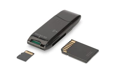 Digitus Digitus DA-70310-3 lector de tarjeta Negro USB 2.0