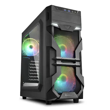 Sharkoon Sharkoon VG7-W RGB Midi ATX Tower Negro Sharkoon Sharkoon VG7-W RGB Midi ATX Tower Negro