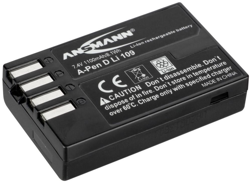 ansmann a-pen d-li 109 ion de litio 1100 mah
