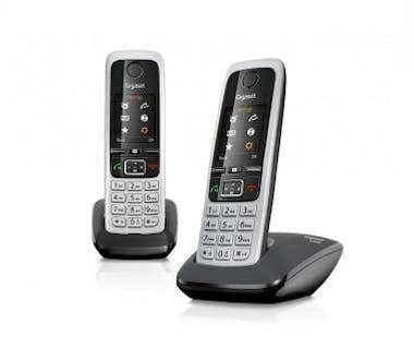 Gigaset Gigaset C430A Duo Teléfono DECT Negro Identificado