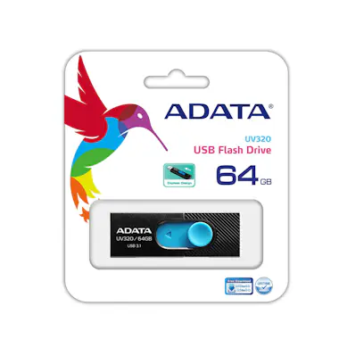 Adata ADATA UV320 unidad flash USB 64 GB USB tipo A 3.2 Adata ADATA UV320 unidad flash USB 64 GB USB tipo A 3.2