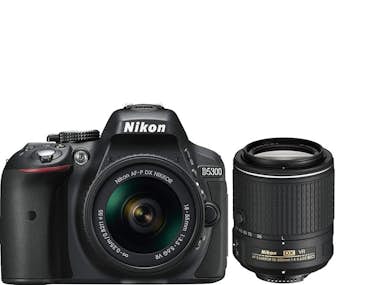 Nikon NIKON D5300 KIT AF-P 18-55MM F3.5-5.6G VR + AF-S 5 Nikon NIKON D5300 KIT AF-P 18-55MM F3.5-5.6G VR + AF-S 5