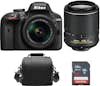 Nikon NIKON D3400 Negro KIT AF-P 18-55mm F3.5-5.6G VR + Nikon NIKON D3400 Negro KIT AF-P 18-55mm F3.5-5.6G VR +