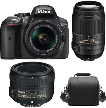 Nikon NIKON D5300 KIT AF-P 18-55MM F3.5-5.6G VR + AF-S 5 Nikon NIKON D5300 KIT AF-P 18-55MM F3.5-5.6G VR + AF-S 5