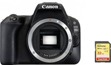 Canon CANON EOS 200D Cuerpo Negro + Tarjeta SD de 32 GB Canon CANON EOS 200D Cuerpo Negro + Tarjeta SD de 32 GB