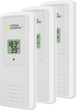 National Geographic Estación Termómetro e Higrómetro con 3 sensores National Geographic Estación Termómetro e Higrómetro con 3 sensores