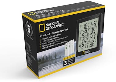 National Geographic Estación Termómetro e Higrómetro con 3 sensores National Geographic Estación Termómetro e Higrómetro con 3 sensores