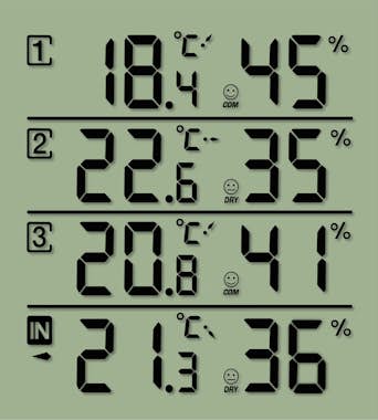 National Geographic Estación Termómetro e Higrómetro con 3 sensores National Geographic Estación Termómetro e Higrómetro con 3 sensores