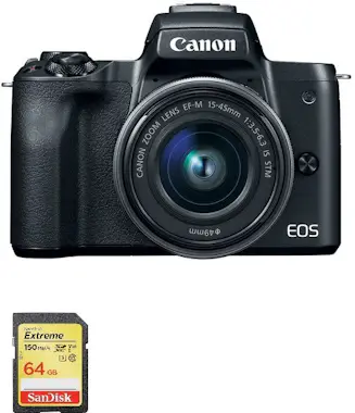 Canon CANON EOS M50 Negro KIT EF-M 15-45mm F3.5-6.3 IS S Canon CANON EOS M50 Negro KIT EF-M 15-45mm F3.5-6.3 IS S