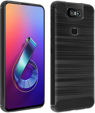 Avizar Carcasa Asus ZenFone 6 silicona acabado efecto alu Avizar Carcasa Asus ZenFone 6 silicona acabado efecto alu