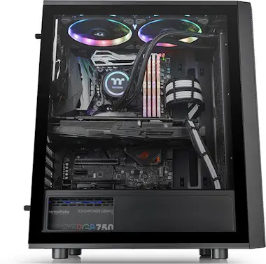 Thermaltake Thermaltake Versa J25 TG RGB Midi-Tower Negro Thermaltake Thermaltake Versa J25 TG RGB Midi-Tower Negro