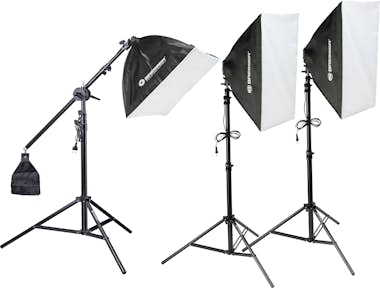 Bresser KIT DE ILUMINACIÓN 2925W Y FONDOS DE ESTUDIO BR-21 Bresser KIT DE ILUMINACIÓN 2925W Y FONDOS DE ESTUDIO BR-21