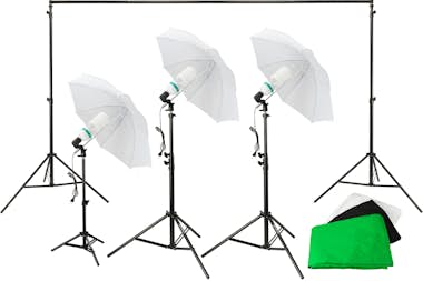 Bresser KIT DE ILUMINACIÓN 900W DE LUZ CONTINUA 5500K + SO Bresser KIT DE ILUMINACIÓN 900W DE LUZ CONTINUA 5500K + SO