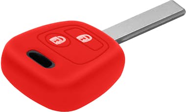 Avizar Funda llave de coche - Rojo p. Peugeot 108, 206, 2 Avizar Funda llave de coche - Rojo p. Peugeot 108, 206, 2