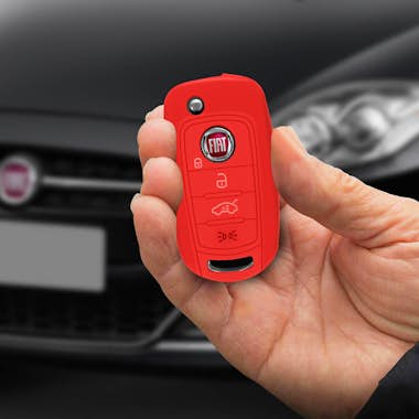Avizar Funda llave de coche - Rojo p. Fiat 500X Avizar Funda llave de coche - Rojo p. Fiat 500X