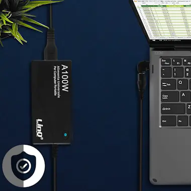 LinQ Cargador para portátil de 100W con puerto USB y 8 LinQ Cargador para portátil de 100W con puerto USB y 8