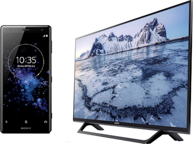 Sony Xperia XZ2 + Sony TV LED 32" Smart TV KDL-32WE615 Sony Xperia XZ2 + Sony TV LED 32" Smart TV KDL-32WE615