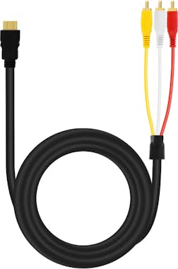 LinQ Cable HDMI a 3x RCA macho 1,5 m, - Negro LinQ Cable HDMI a 3x RCA macho 1,5 m, - Negro
