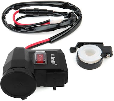 LinQ Cargador de móvil para moto 2xUSB 5 V puerto meche LinQ Cargador de móvil para moto 2xUSB 5 V puerto meche