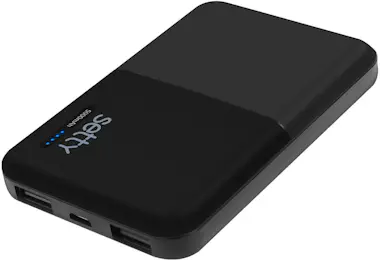 SETTY Powerbank de 5000mAh con 2xUSB de 2 A con formato SETTY Powerbank de 5000mAh con 2xUSB de 2 A con formato