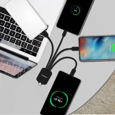 4smarts Cable de USB a Lightning, USB-C y Micro-USB 4Smart 4smarts Cable de USB a Lightning, USB-C y Micro-USB 4Smart