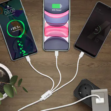 LinQ Cable 3 en 1 Micro-USB / USB tipo C / Lightning , LinQ Cable 3 en 1 Micro-USB / USB tipo C / Lightning ,