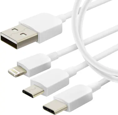 LinQ Cable 3 en 1 Micro-USB / USB tipo C / Lightning , LinQ Cable 3 en 1 Micro-USB / USB tipo C / Lightning ,