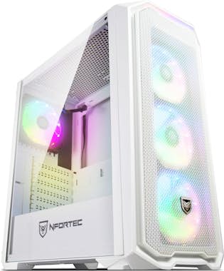 Nfortec Nfortec NF-CS-KRATER-WHITE carcasa de ordenador Fu Nfortec Nfortec NF-CS-KRATER-WHITE carcasa de ordenador Fu