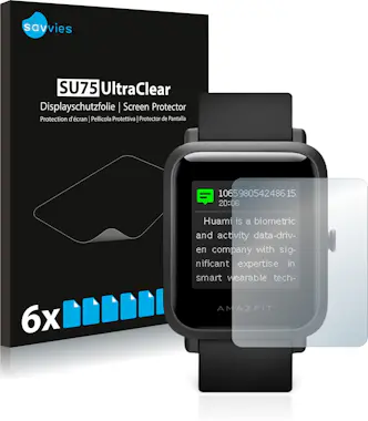 Savvies Protector Pantalla compatible con Huami Amazfit Bi Savvies Protector Pantalla compatible con Huami Amazfit Bi