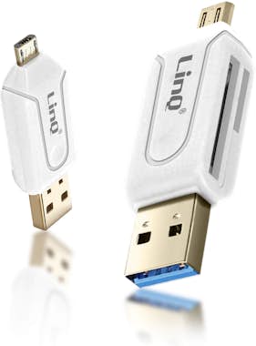 LinQ Lector de tarjetas SD/Micro SD con puertos USB y M LinQ Lector de tarjetas SD/Micro SD con puertos USB y M