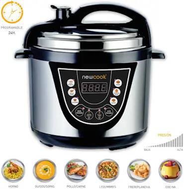 Newcook NEWCOOK Olla Programable 3D Ollas a Presi?n El?ctr Newcook NEWCOOK Olla Programable 3D Ollas a Presi?n El?ctr